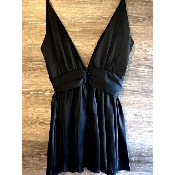 Donnee Par Dieu Dress Black Mini Party V neck Size Small - Picture 4 of 8